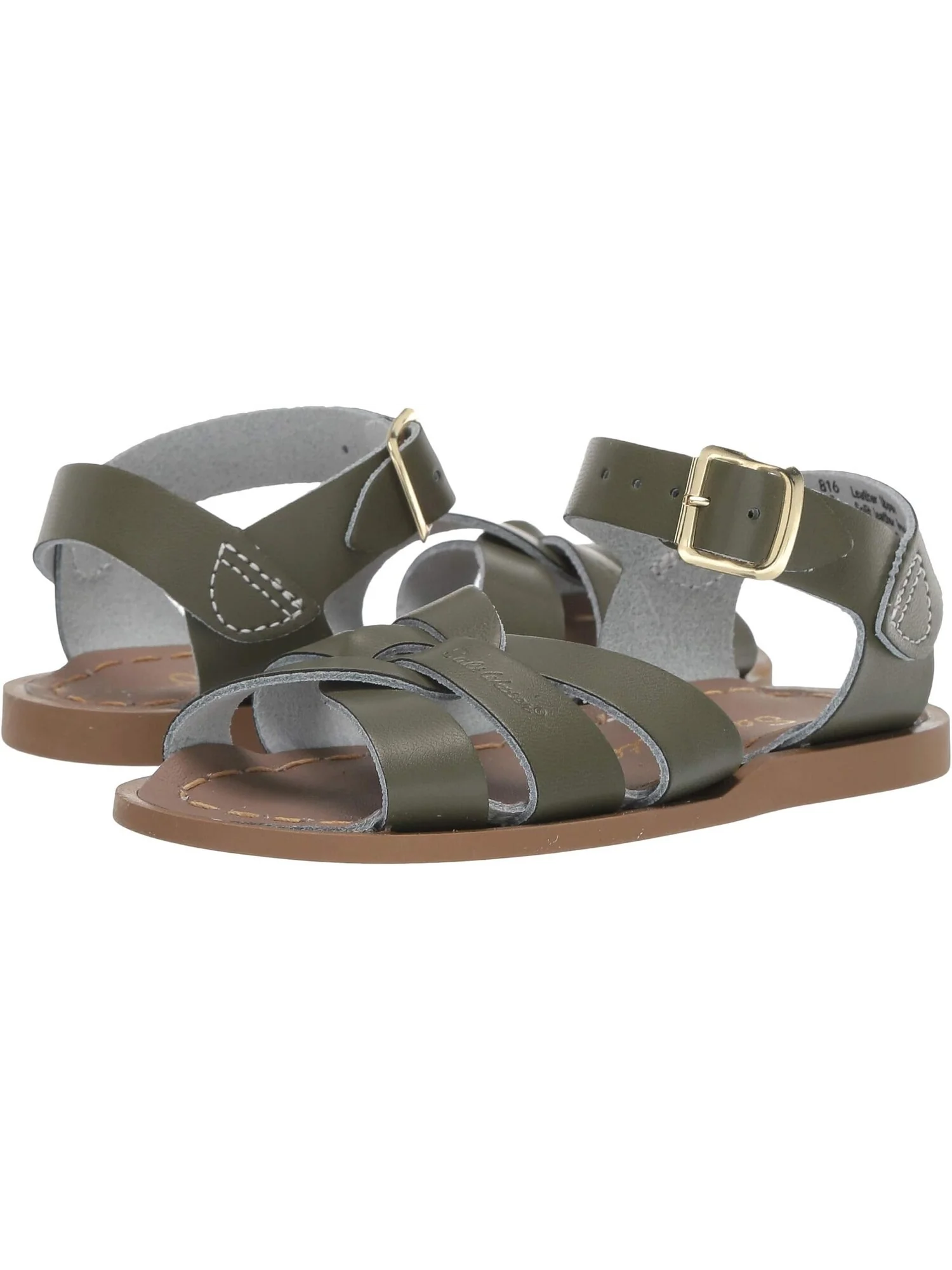 Сандалии на плоской подошве The Original Sandal Salt Water Sandal by Hoy Shoes — изображение 1 из 7, оливковый