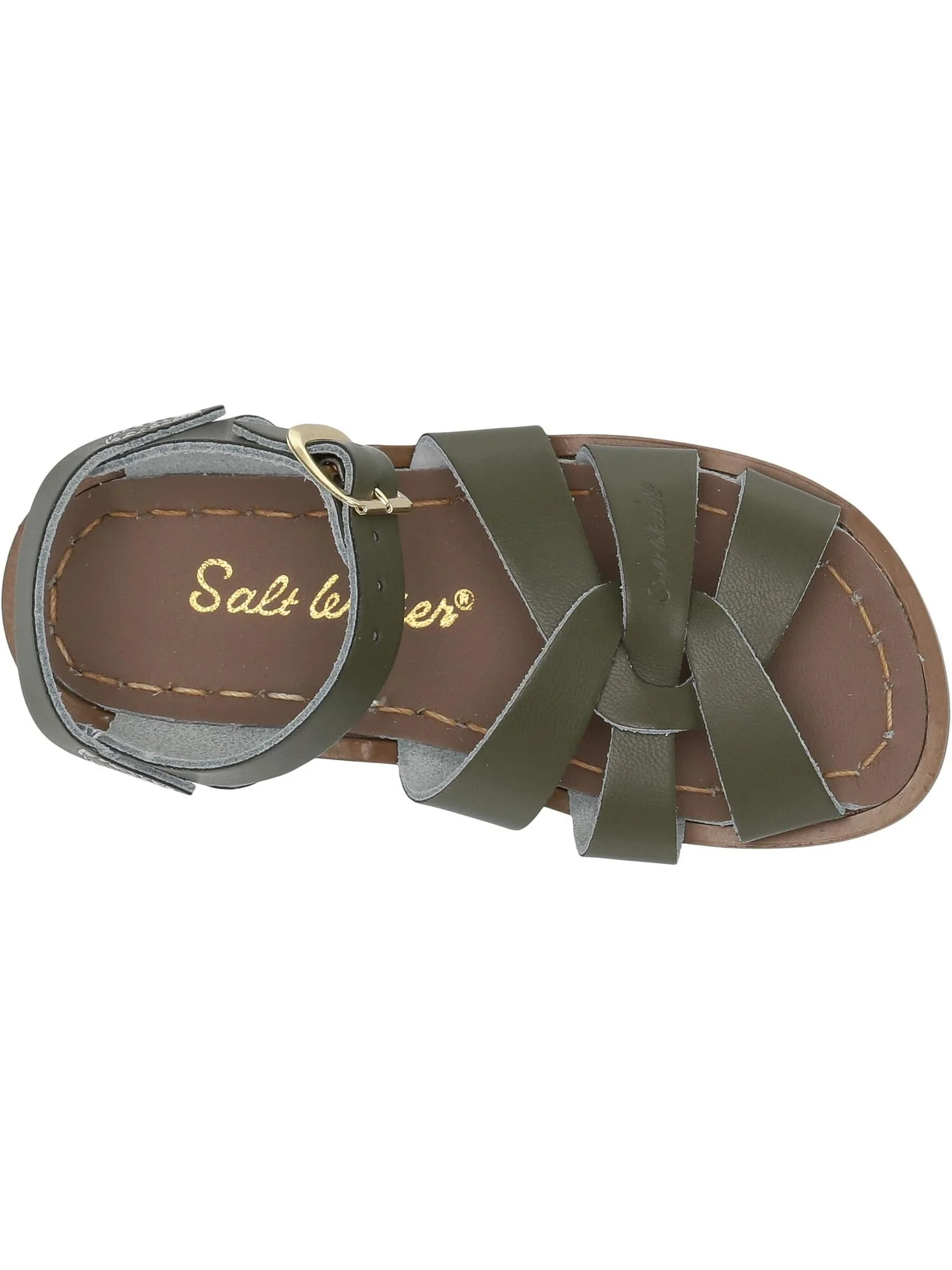 Сандалии на плоской подошве The Original Sandal Salt Water Sandal by Hoy Shoes — изображение 2 из 7, оливковый