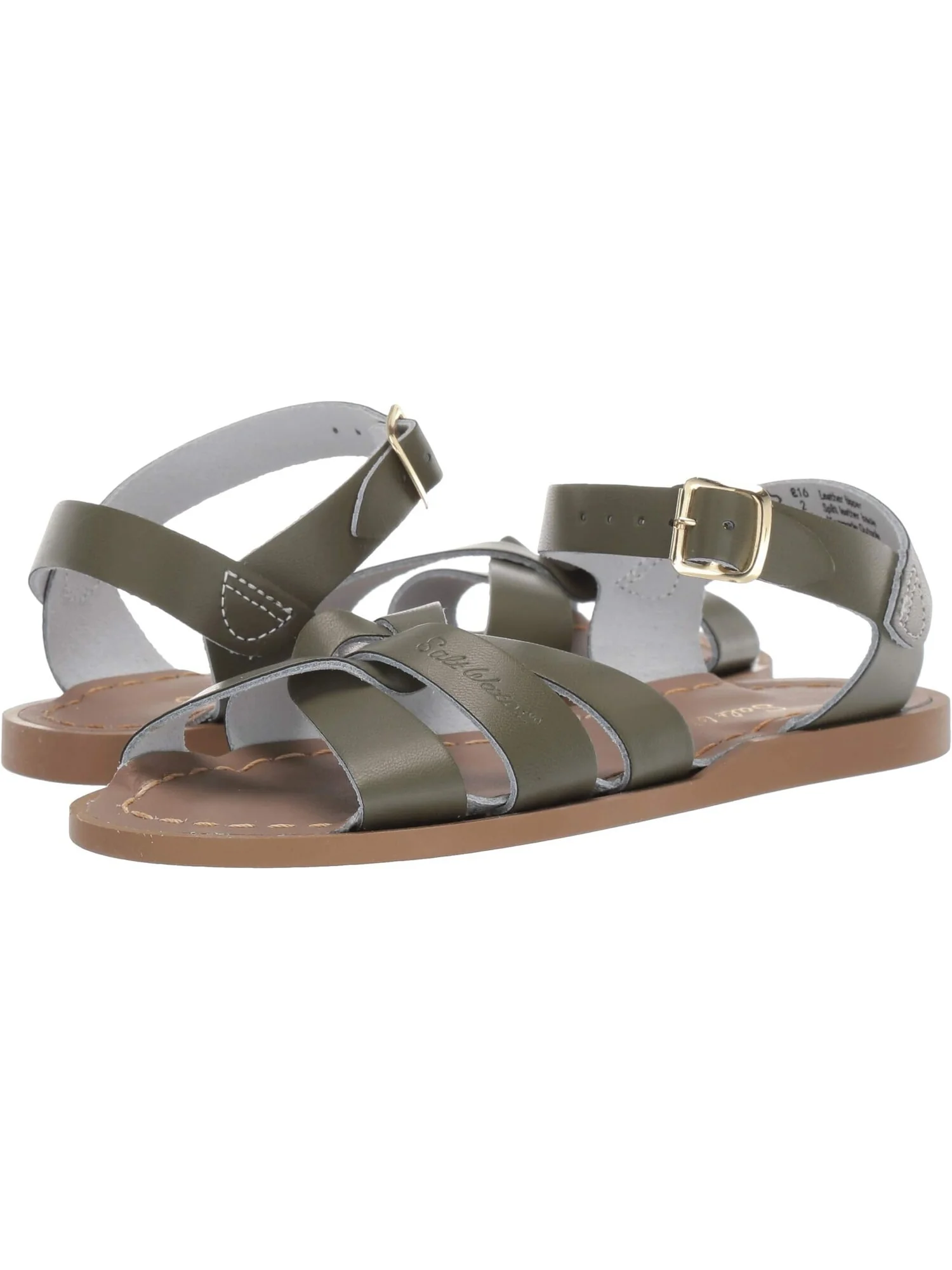 Сандалии на плоской подошве The Original Sandal Salt Water Sandal by Hoy Shoes — изображение 1 из 7, оливковый