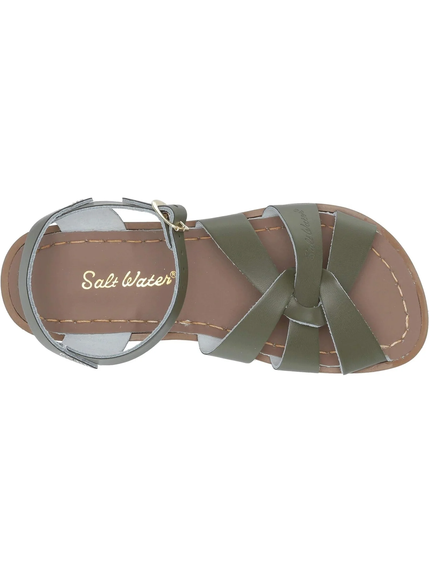 Сандалии на плоской подошве The Original Sandal Salt Water Sandal by Hoy Shoes — изображение 2 из 7, оливковый