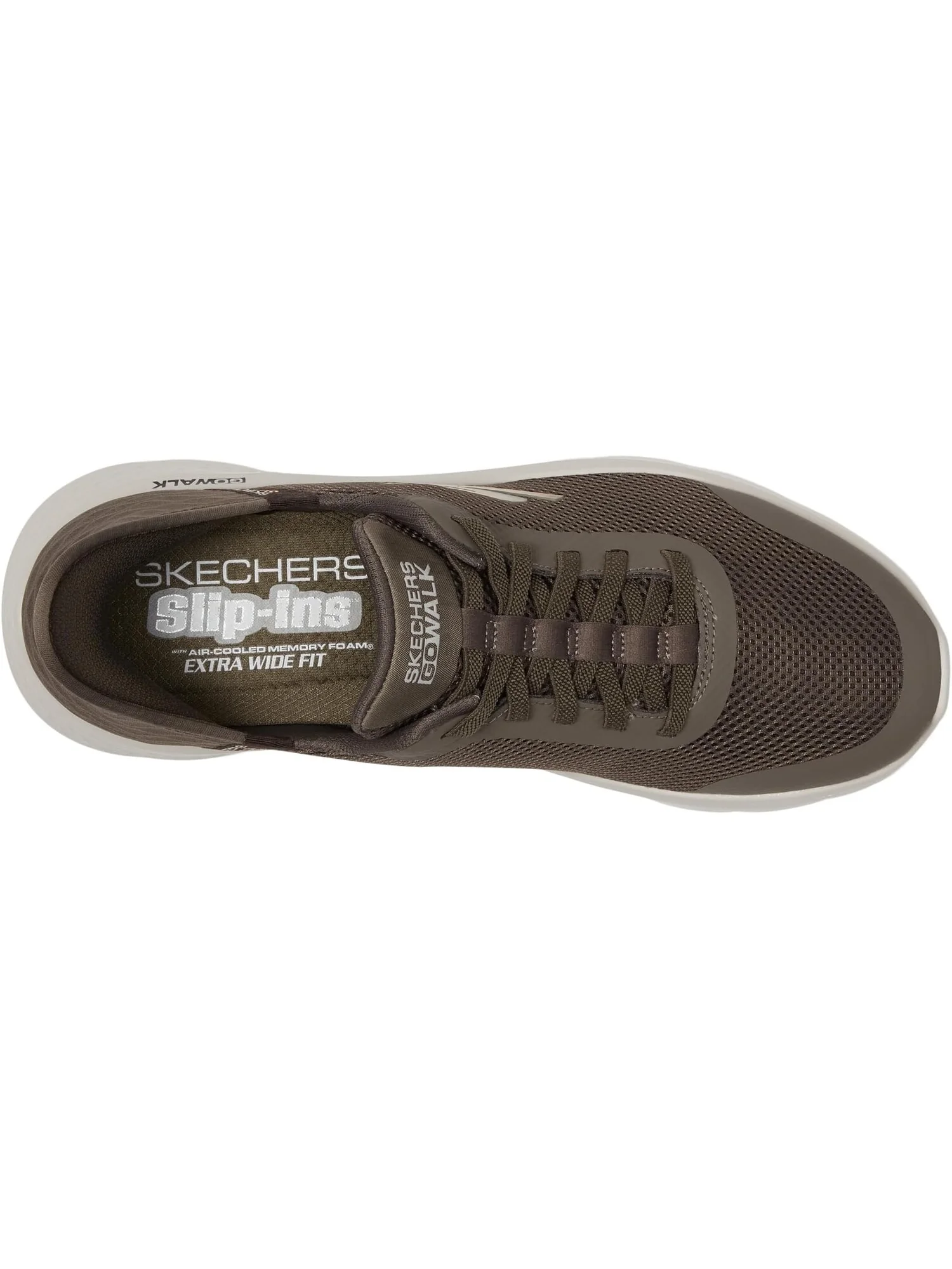 Кроссовки SKECHERS Performance Go Walk Flex - Hands Up Hands Free Slip-Ins — изображение 2 из 4, коричневый