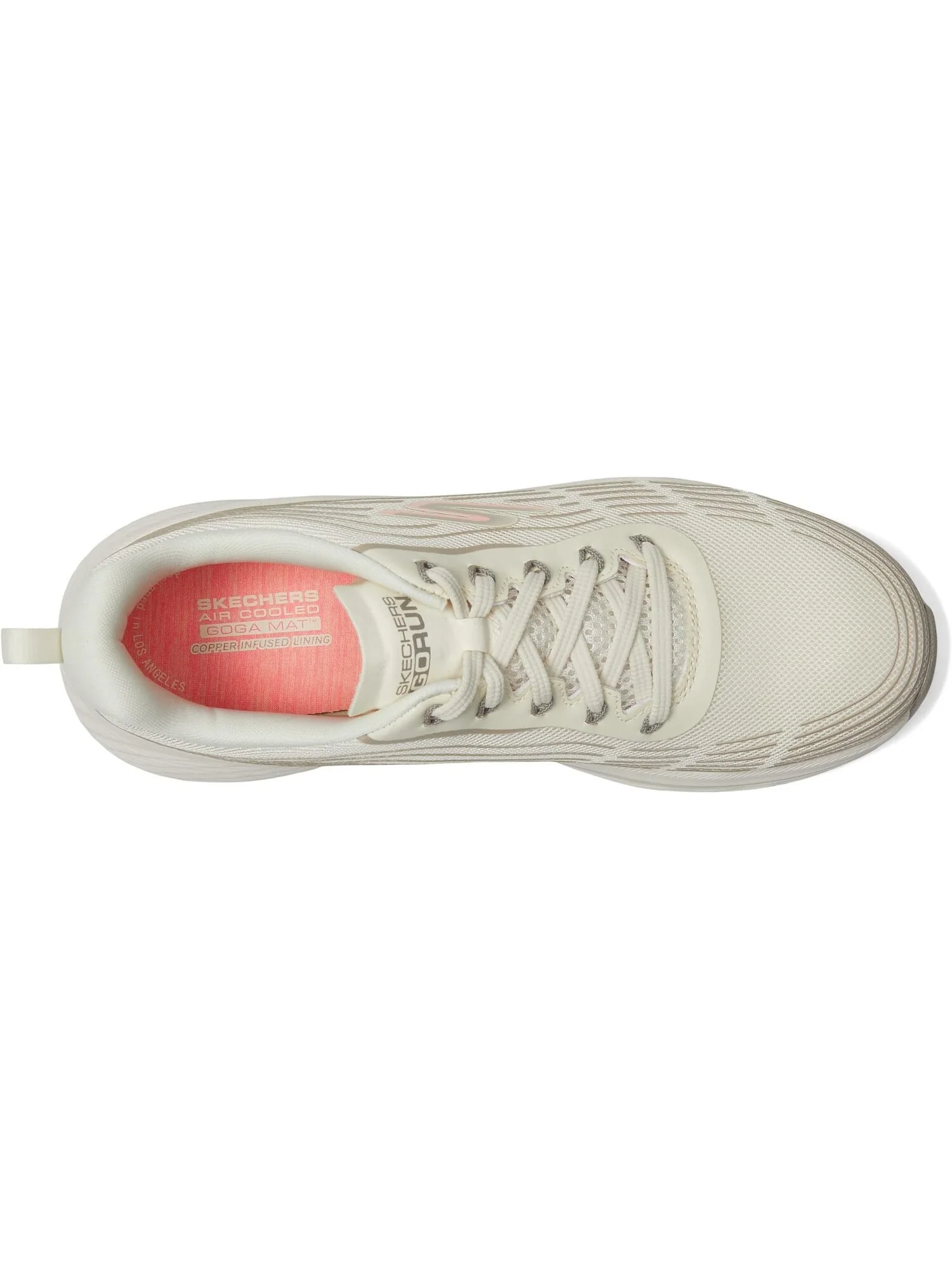 Кроссовки Max Cushioning Elite 2.0 SKECHERS — изображение 2 из 6, натуральный/розовый