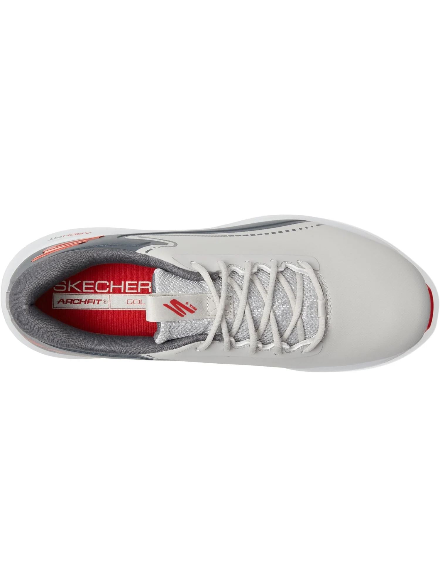 Кроссовки Skechers GO GOLF Go Golf Max-3 — изображение 2 из 4, серый/красный
