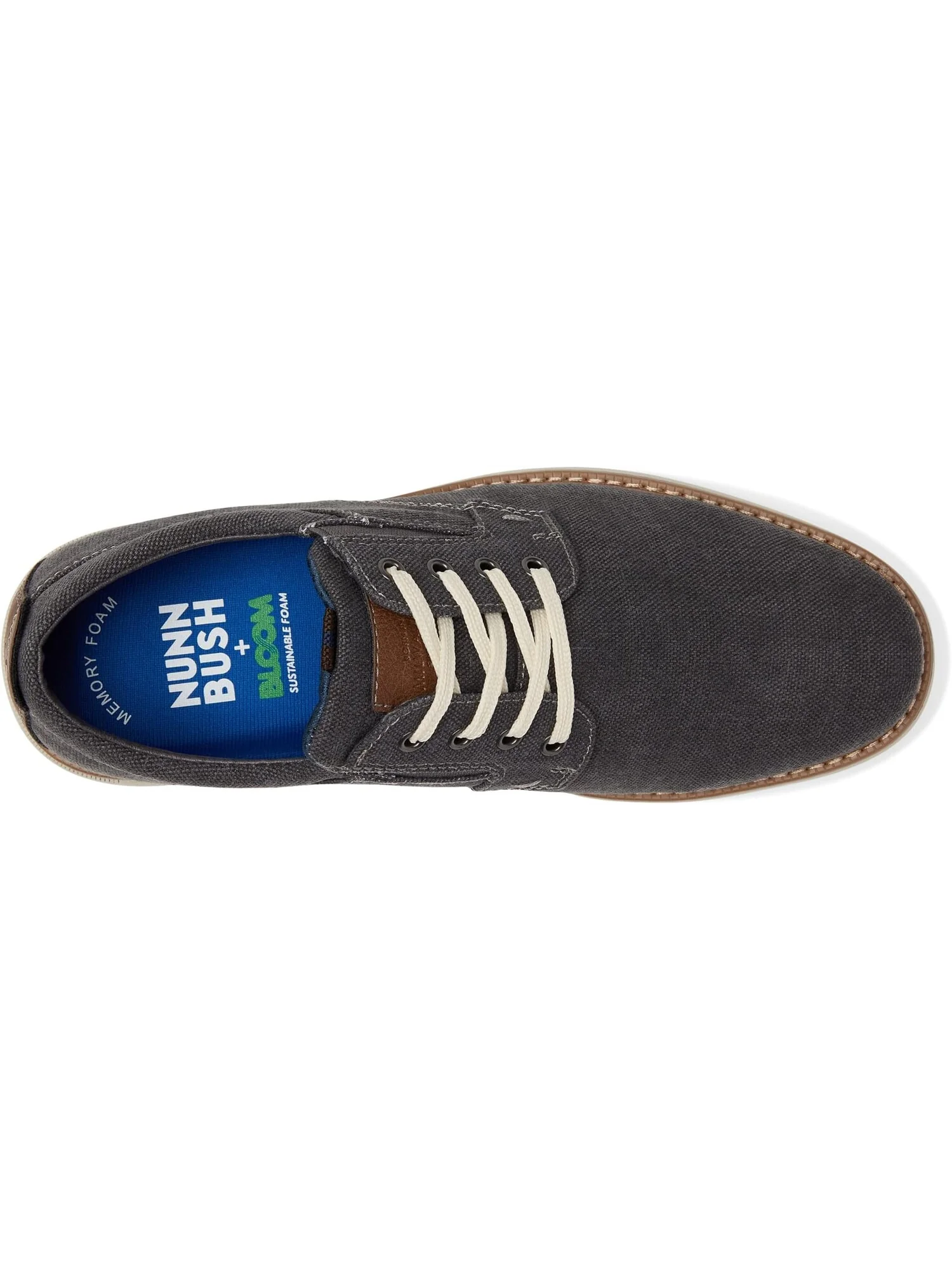 Оксфорды Nunn Bush Otto Canvas Plain Toe — изображение 2 из 4, серый
