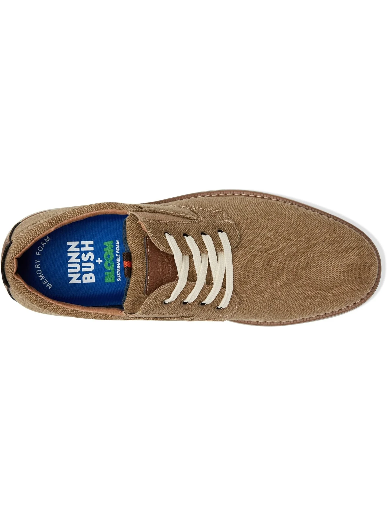 Оксфорды Nunn Bush Otto Canvas Plain Toe — изображение 2 из 4, хаки