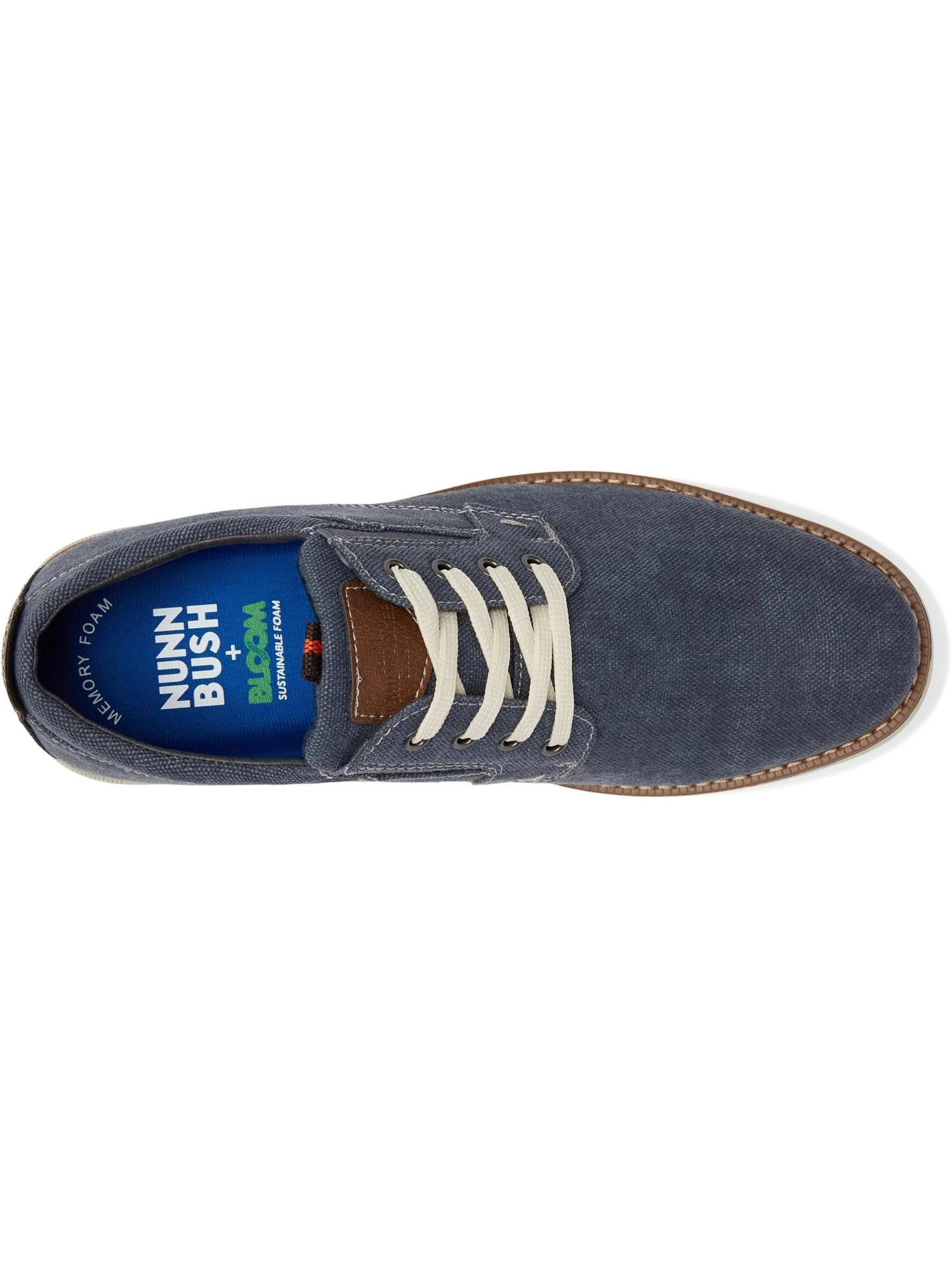 Оксфорды Nunn Bush Otto Canvas Plain Toe — изображение 2 из 4, синий