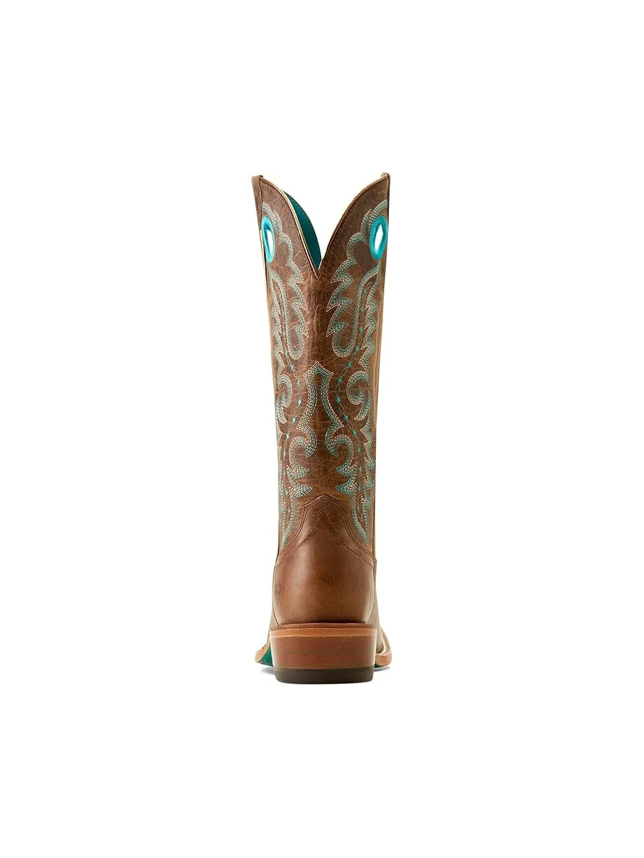 Сапоги женские Ariat Starlight ковбойские с вышивкой — изображение 4 из 5, коричневый/голубой
