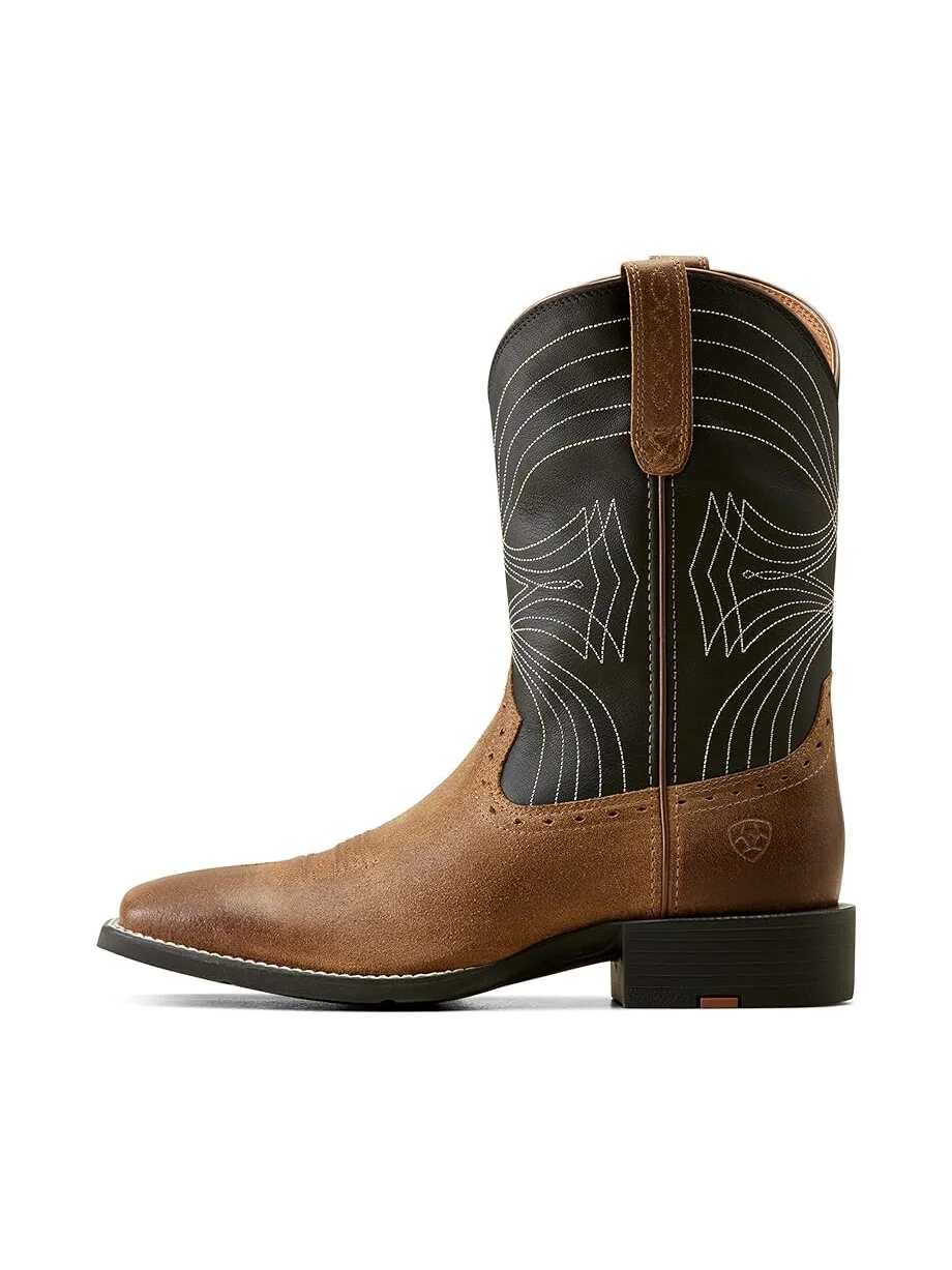 Ботинки Ariat Sport Wide Square Toe Western Boots — изображение 3 из 5, коричневый