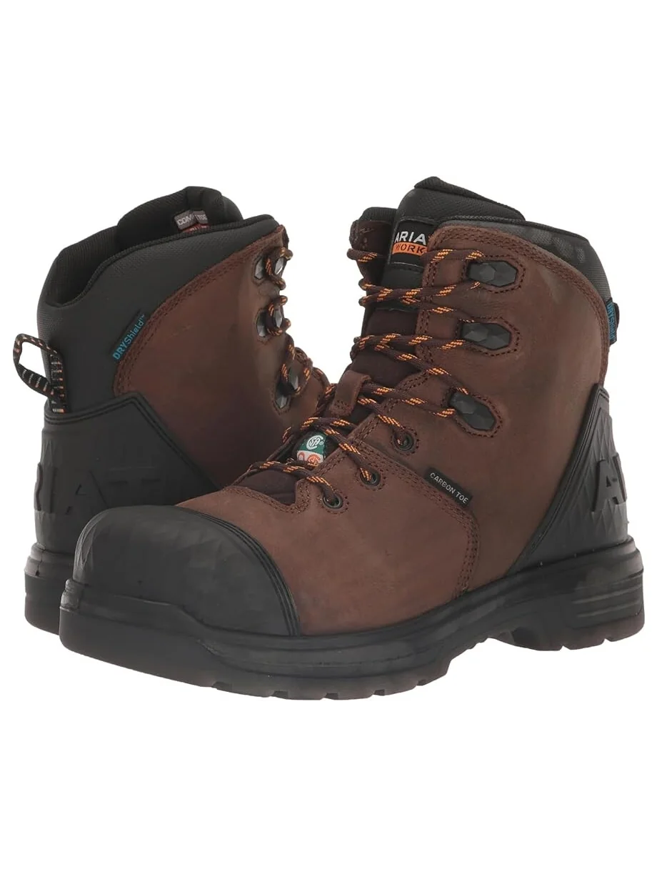 Ботинки Ariat Turbo Outlaw 6" CSA Waterproof Carbon Toe Work Boots — изображение 1 из 5, коричневый