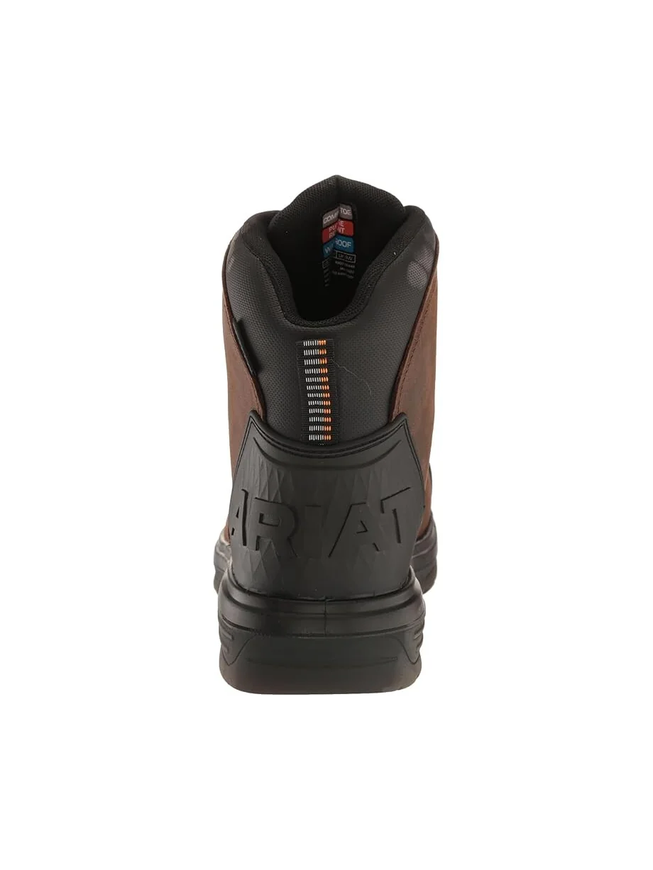 Ботинки Ariat Turbo Outlaw 6" CSA Waterproof Carbon Toe Work Boots — изображение 3 из 5, коричневый