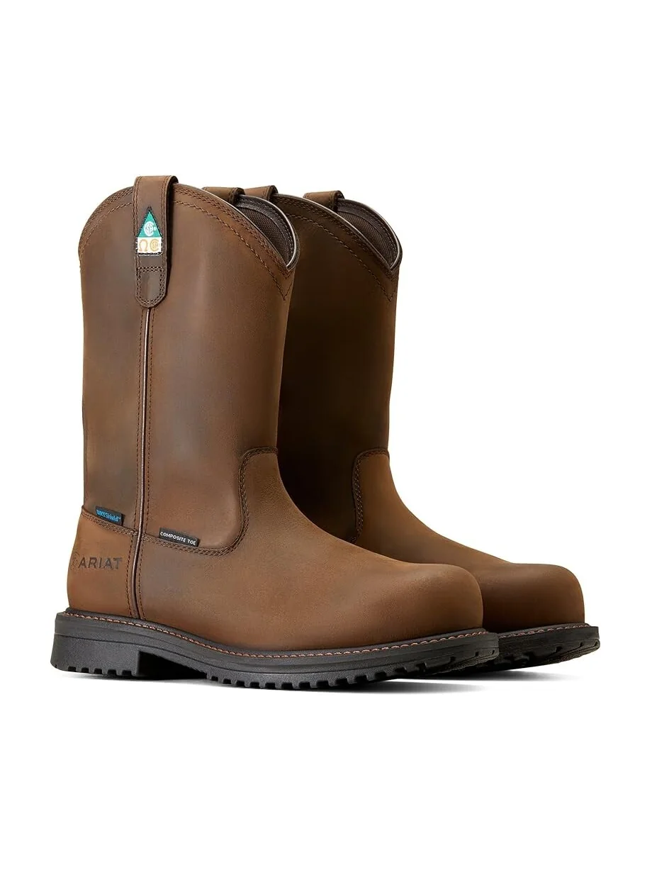 Ботинки Ariat RigTEK II Waterproof Composite Toe Work Boots — изображение 1 из 3, коричневый