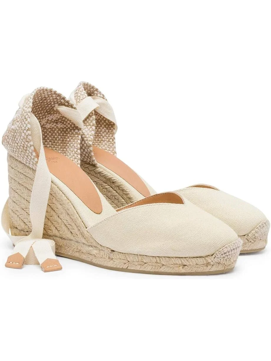 Сандалии CASTANER Chiara 80 mm Wedge Espadrille — изображение 2 из 3, слоновая кость