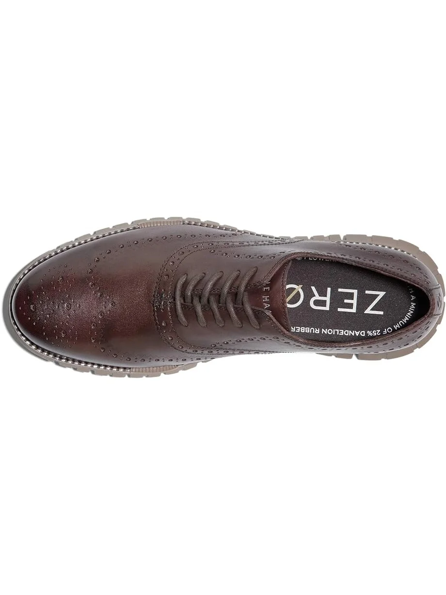 Оксфорды Cole Haan Zerogrand Remastered Wing Tip Unlined, цвет Dark Chocolate/Irish Coffee — изображение 2 из 4