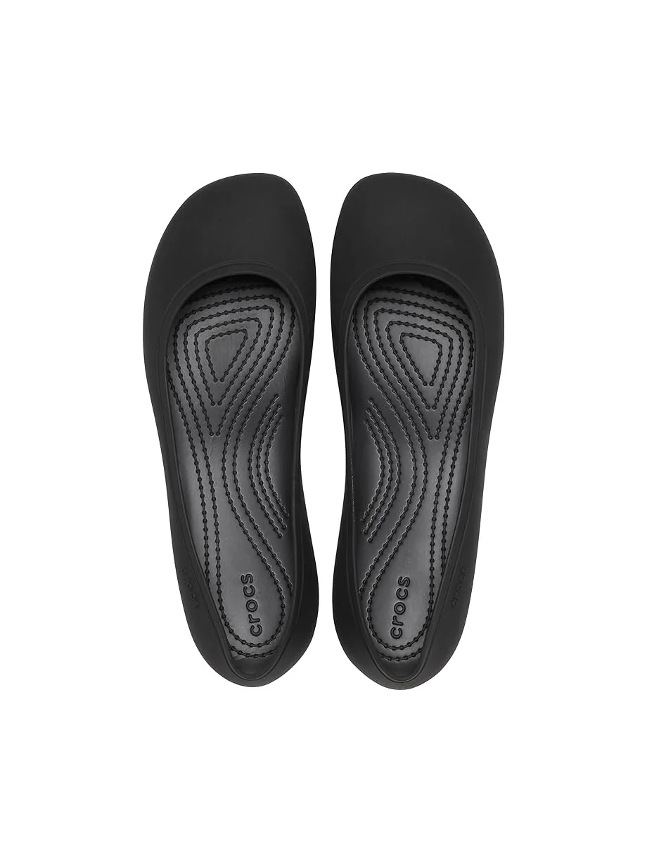 Туфли на плоской подошве Crocs Brooklyn Flat — изображение 2 из 5, черный