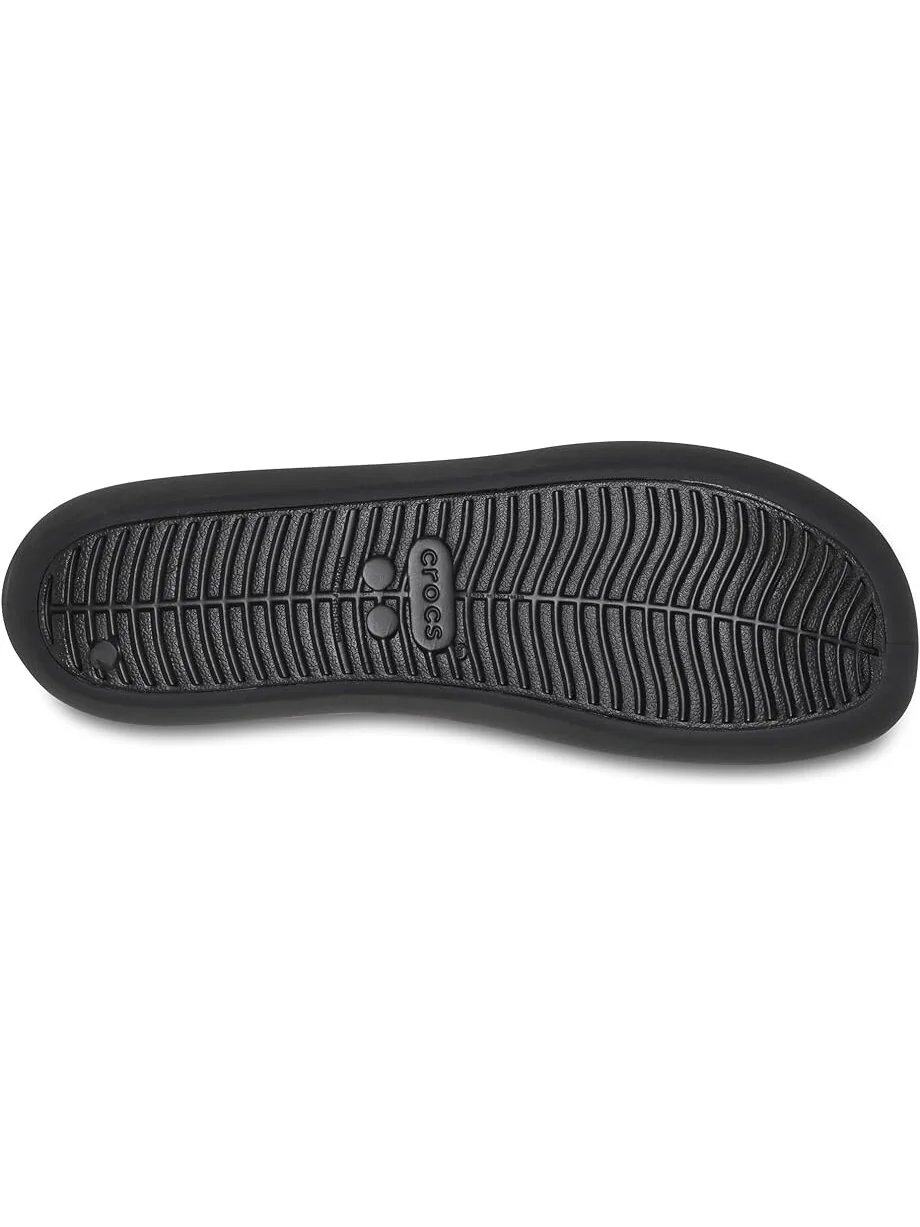 Туфли на плоской подошве Crocs Brooklyn Flat — изображение 3 из 5, черный