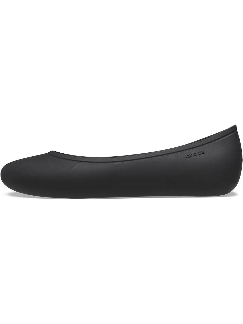 Туфли на плоской подошве Crocs Brooklyn Flat — изображение 4 из 5, черный