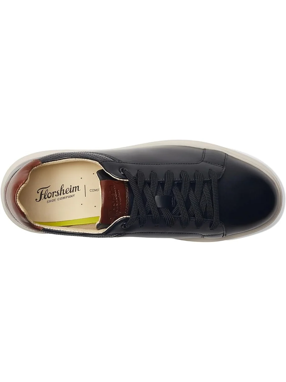Кроссовки Florsheim Social Lace To Toe Sneakers — изображение 2 из 4, черный/белый