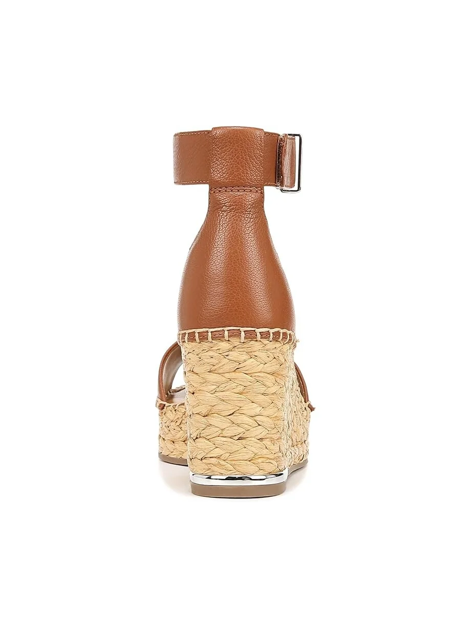 Сандалии Franco Sarto Clemens Raffia Espadrille Wedge Heel — изображение 4 из 4, коньячный коричневый