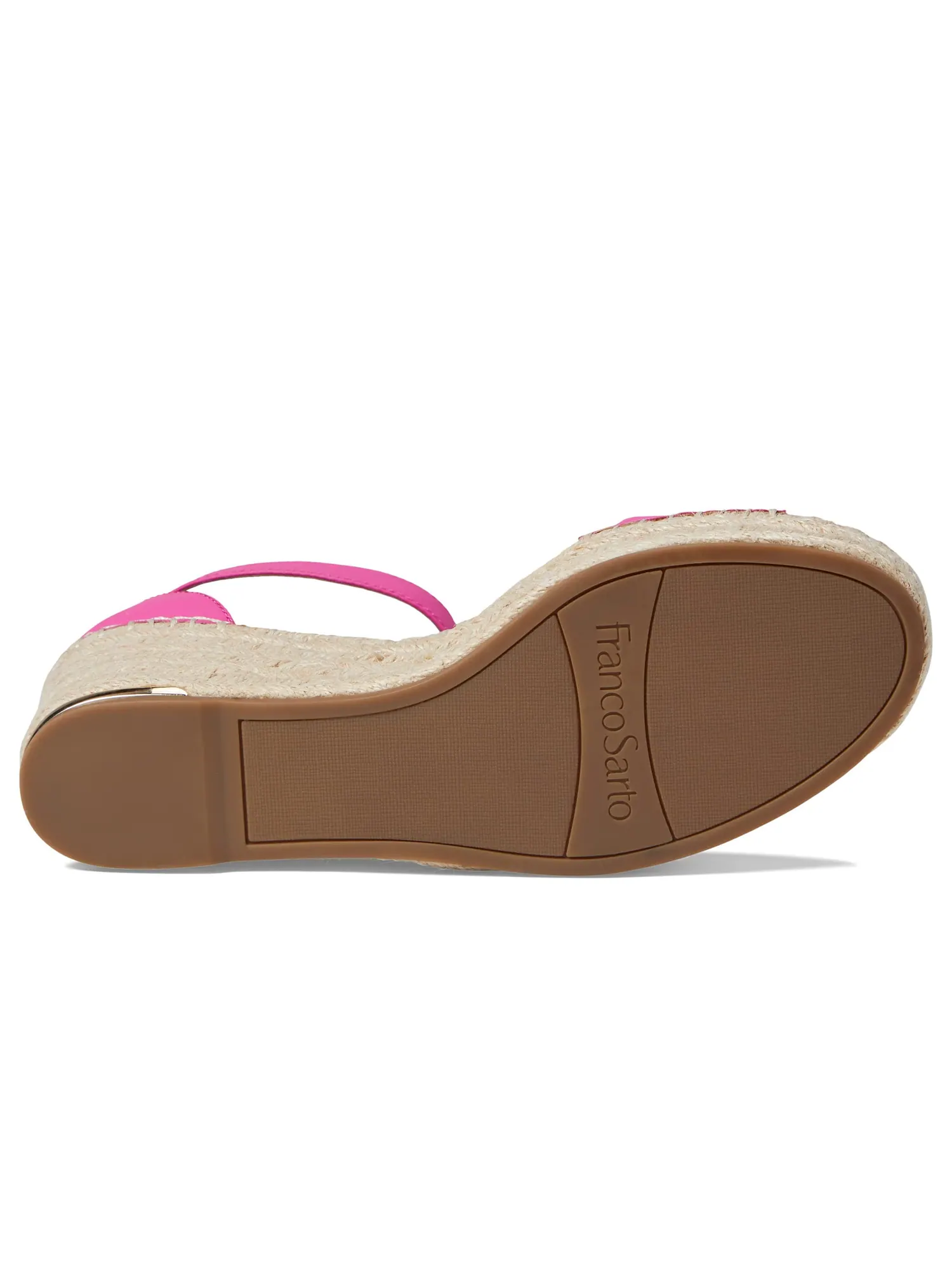 Туфли Franco Sarto Clemens Raffia Espadrille Wedge Heel Sandals — изображение 3 из 6, розовый