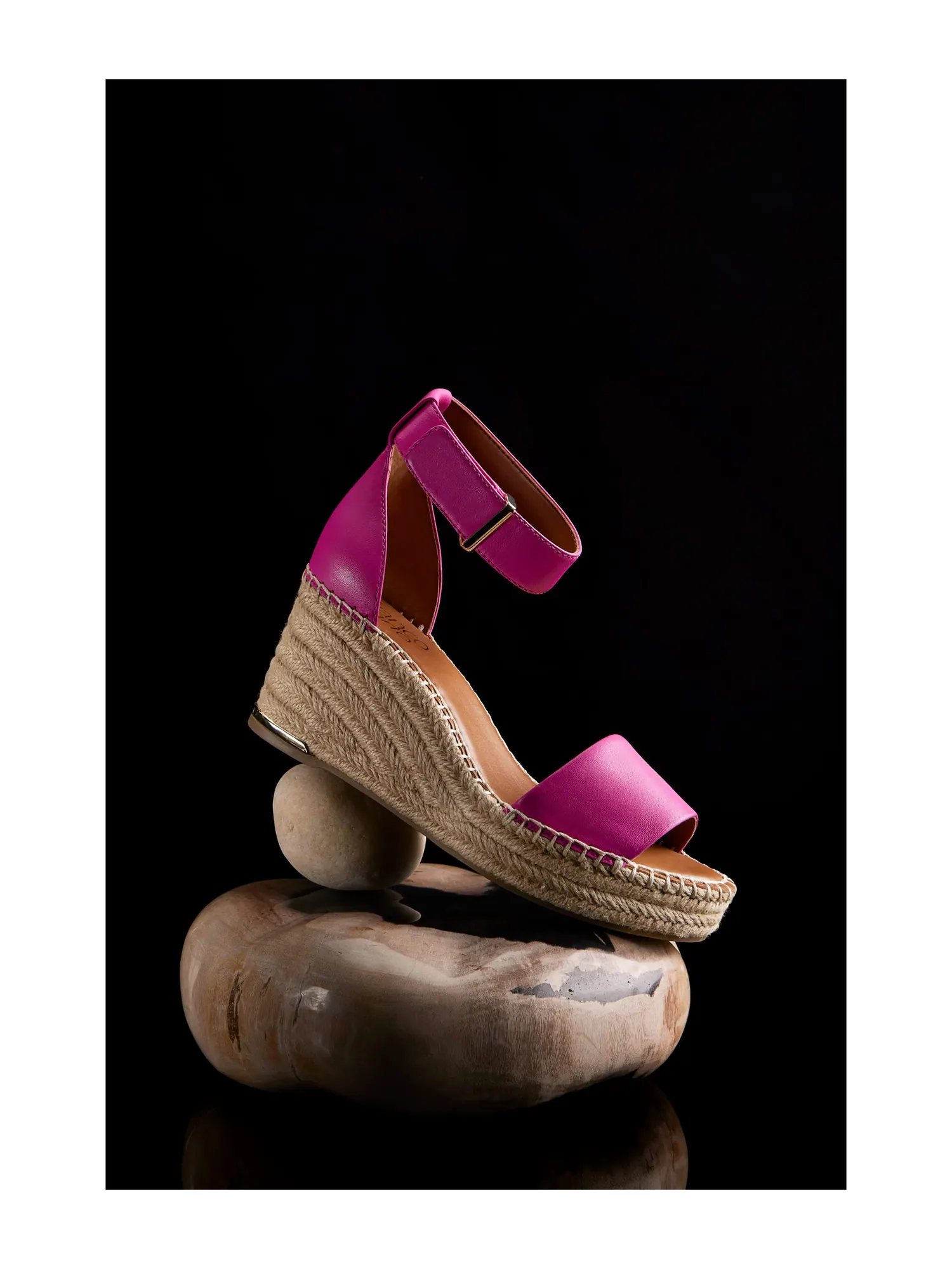 Туфли Franco Sarto Clemens Raffia Espadrille Wedge Heel Sandals — изображение 6 из 6, розовый