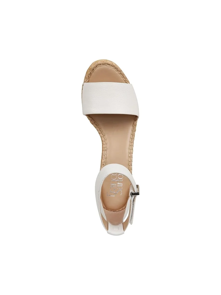 Сандалии Franco Sarto Clemens Raffia Espadrille Wedge Heel — изображение 2 из 4, белый