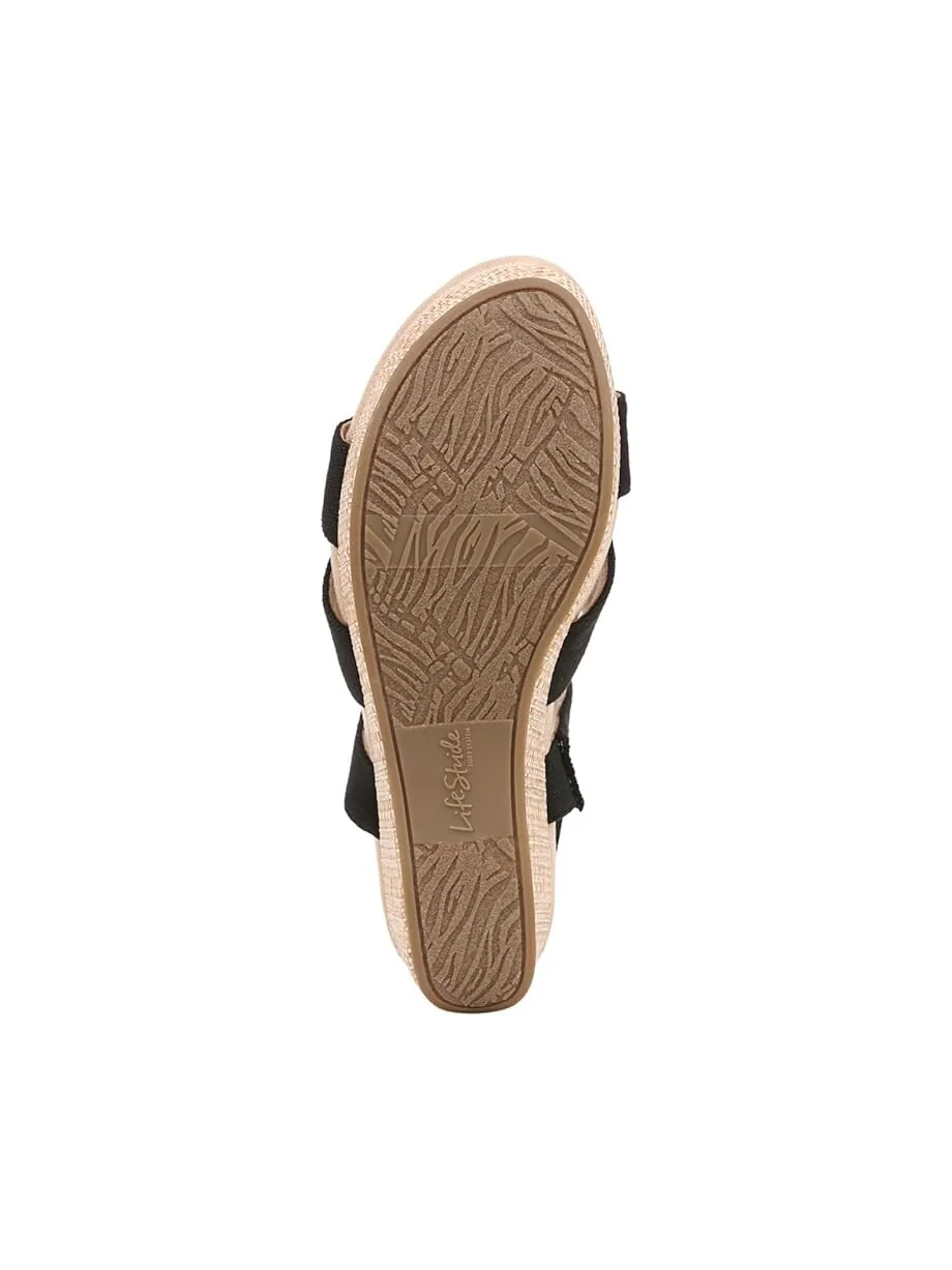 Сандалии LifeStride Danita Strappy Wedge — изображение 3 из 4, черный