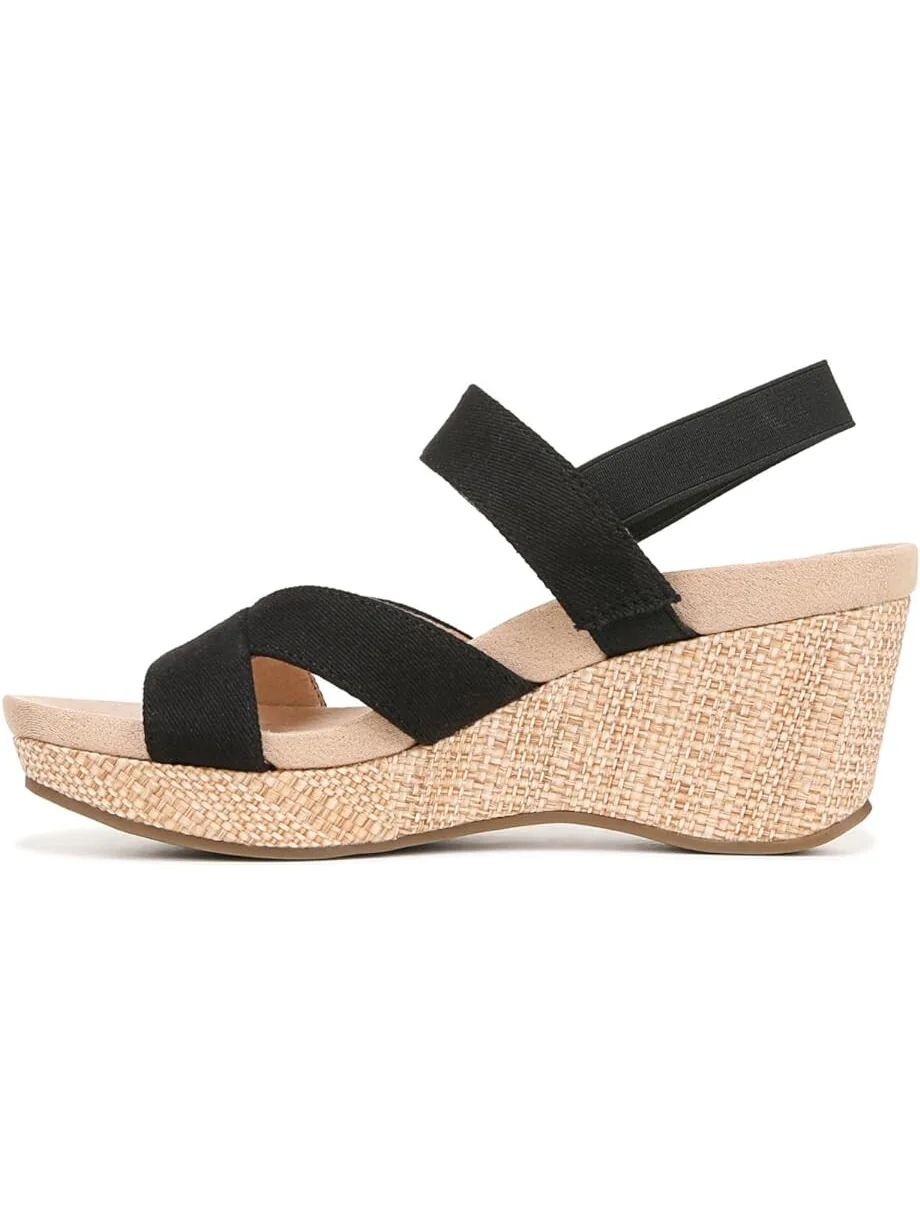 Сандалии LifeStride Danita Strappy Wedge — изображение 4 из 4, черный