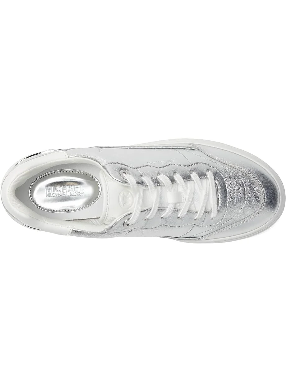 Кроссовки MICHAEL Michael Kors Hayes Lace Up — изображение 2 из 4, серебряный
