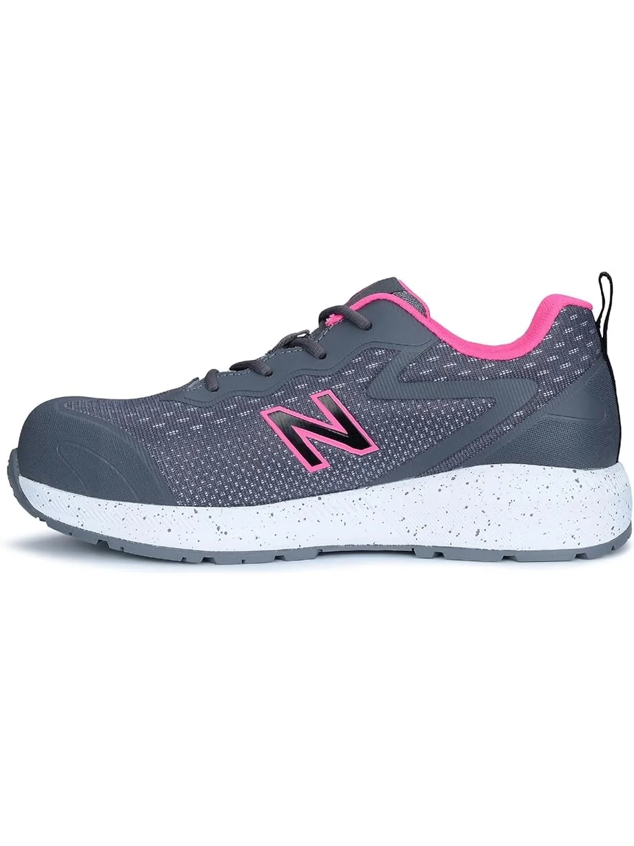 Кроссовки New Balance Work & Safety Logic Comp Toe EH PR SR — изображение 4 из 5, серый/розовый