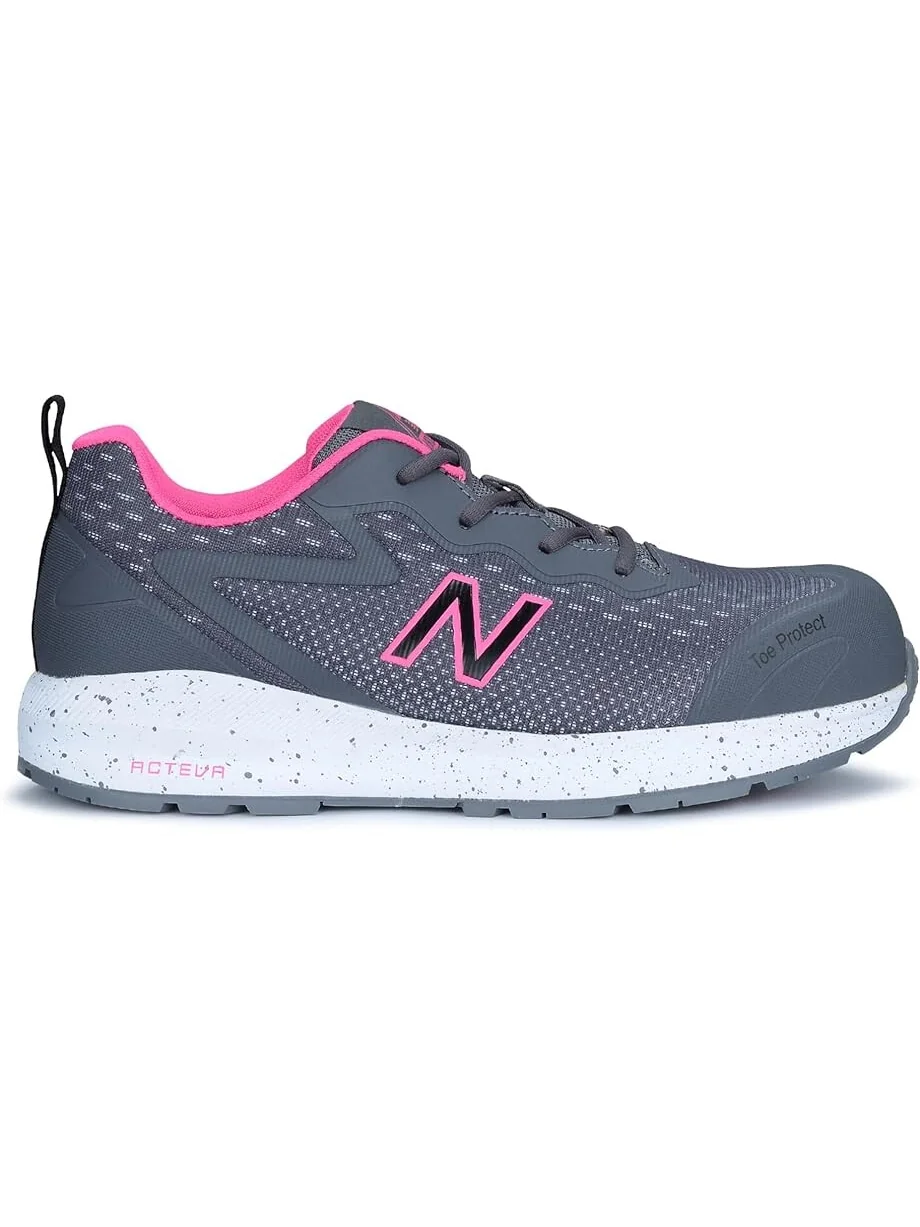 Кроссовки New Balance Work & Safety Logic Comp Toe EH PR SR — изображение 5 из 5, серый/розовый