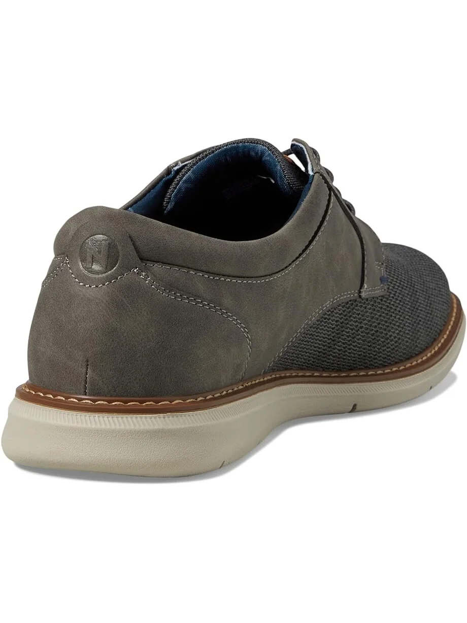 Кроссовки Nunn Bush Chase Knit Plain Toe Oxford Lightweight Breathable Versatile Lace Up — изображение 5 из 5, серый