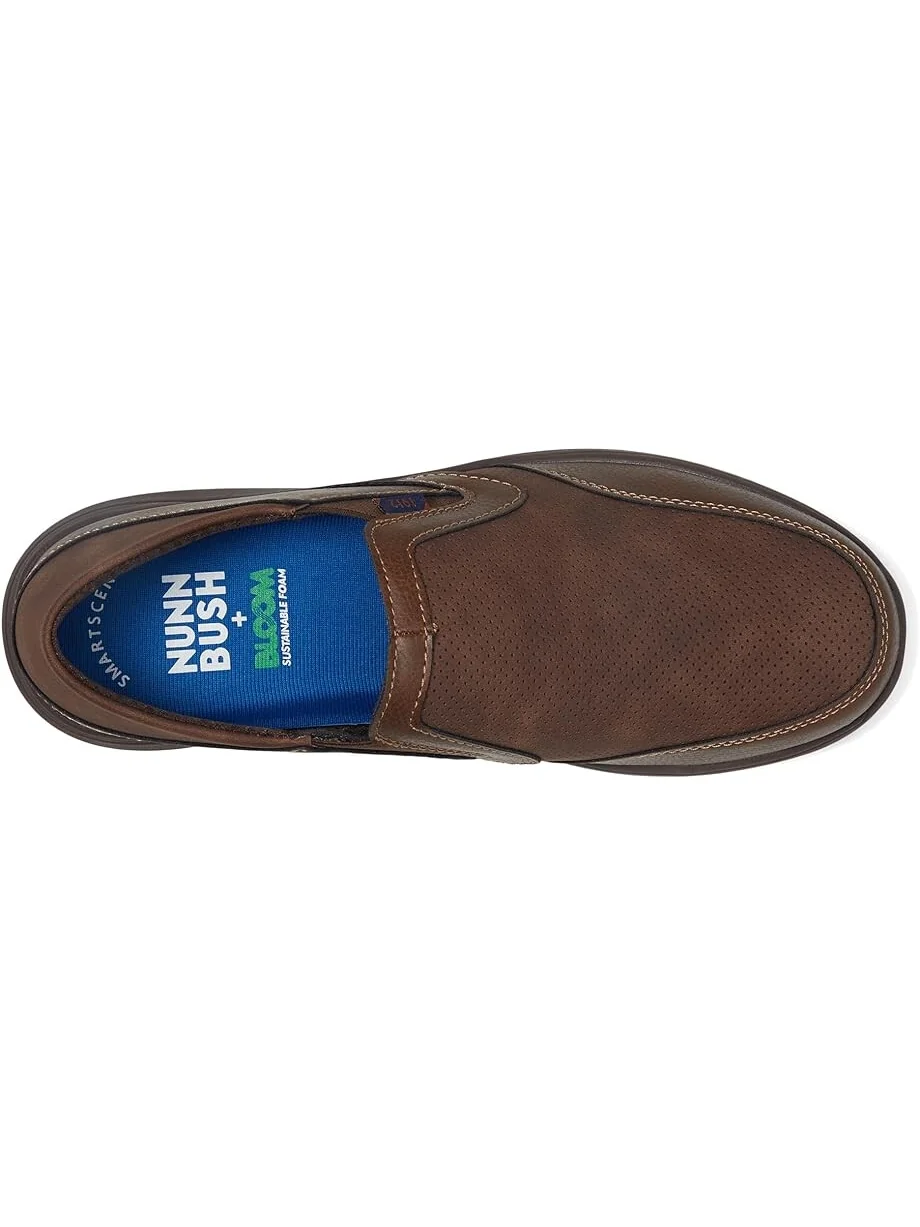Кроссовки Nunn Bush Conway EZ Moccasin Toe Slip-On Easy Slip-In Loafer — изображение 2 из 4, коричневый