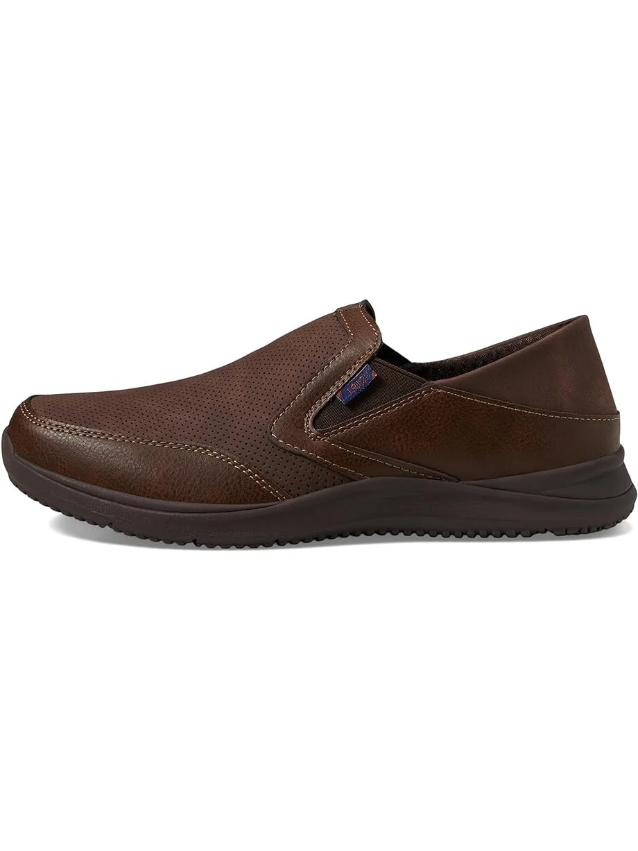 Кроссовки Nunn Bush Conway EZ Moccasin Toe Slip-On Easy Slip-In Loafer — изображение 4 из 4, коричневый