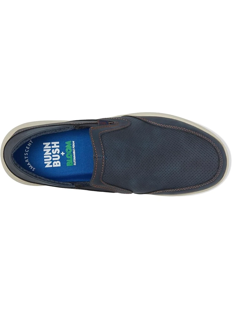 Кроссовки Nunn Bush Conway EZ Moccasin Toe Slip-On Easy Slip-In Loafer — изображение 2 из 4, темно-синий