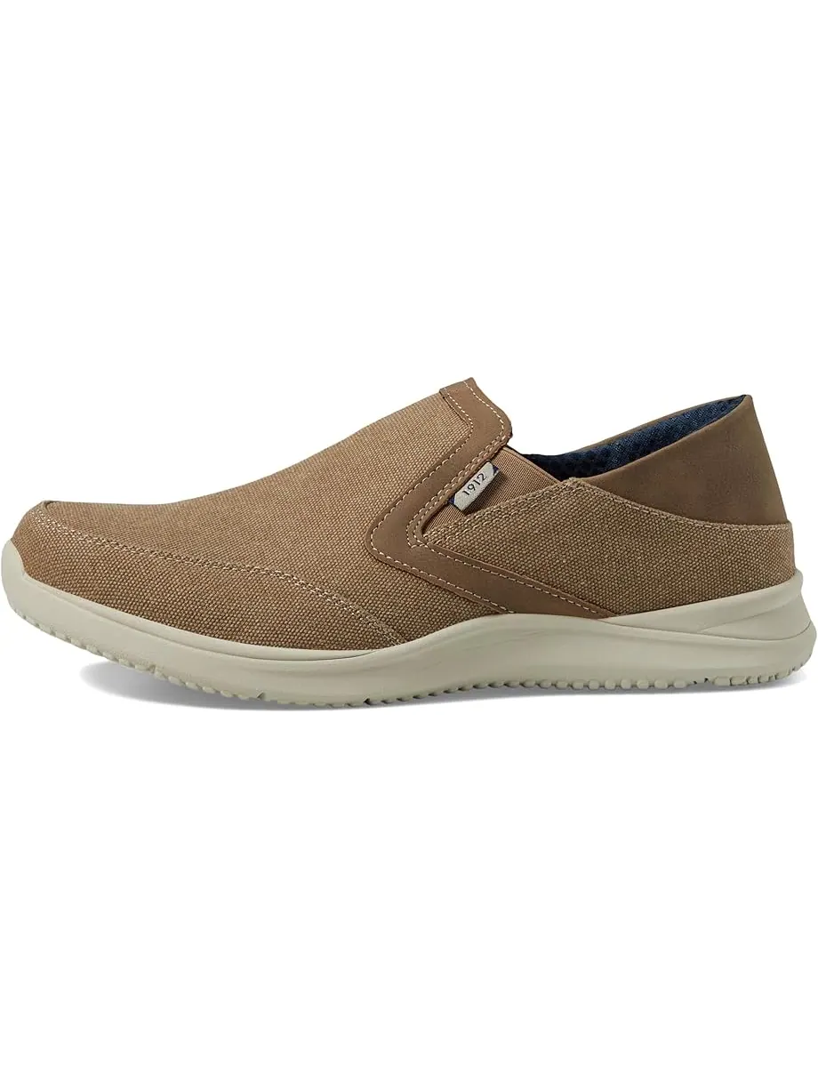 Мужские слипоны Nunn Bush Conway Ez Canvas Moccasin Toe Slip-On Easy Slip-In Loafer — изображение 4 из 6, серый
