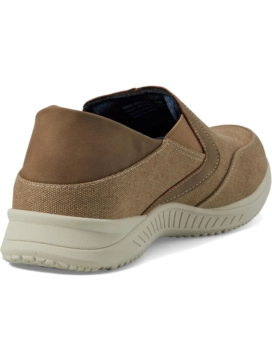 Мужские слипоны Nunn Bush Conway Ez Canvas Moccasin Toe Slip-On Easy Slip-In Loafer — изображение 5 из 6, серый