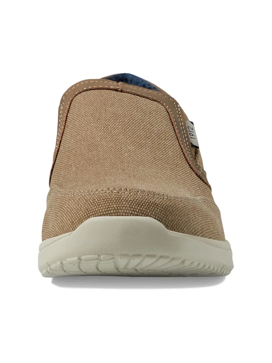 Мужские слипоны Nunn Bush Conway Ez Canvas Moccasin Toe Slip-On Easy Slip-In Loafer — изображение 6 из 6, серый