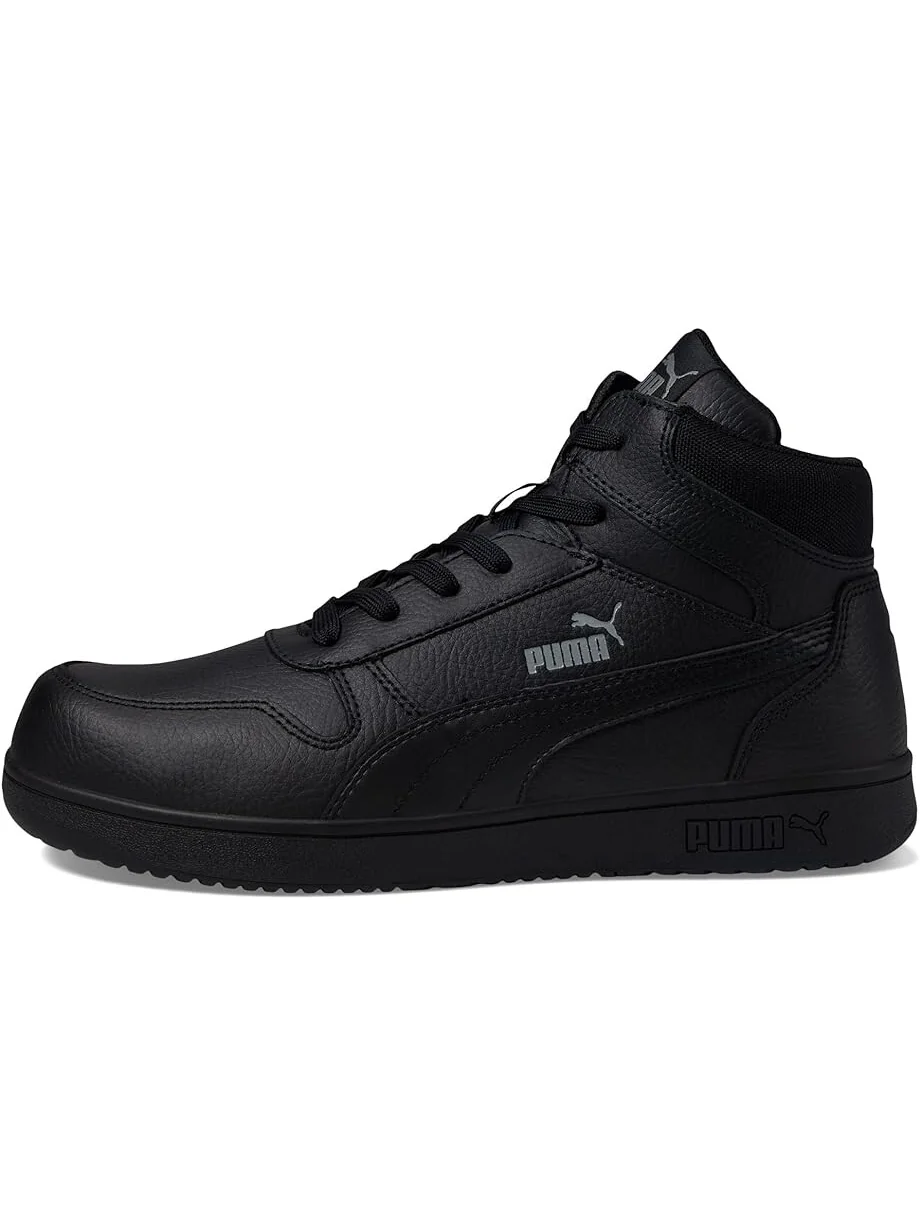 Кроссовки PUMA Safety Frontcourt Leather Mid ASTM EH — изображение 4 из 5, черный