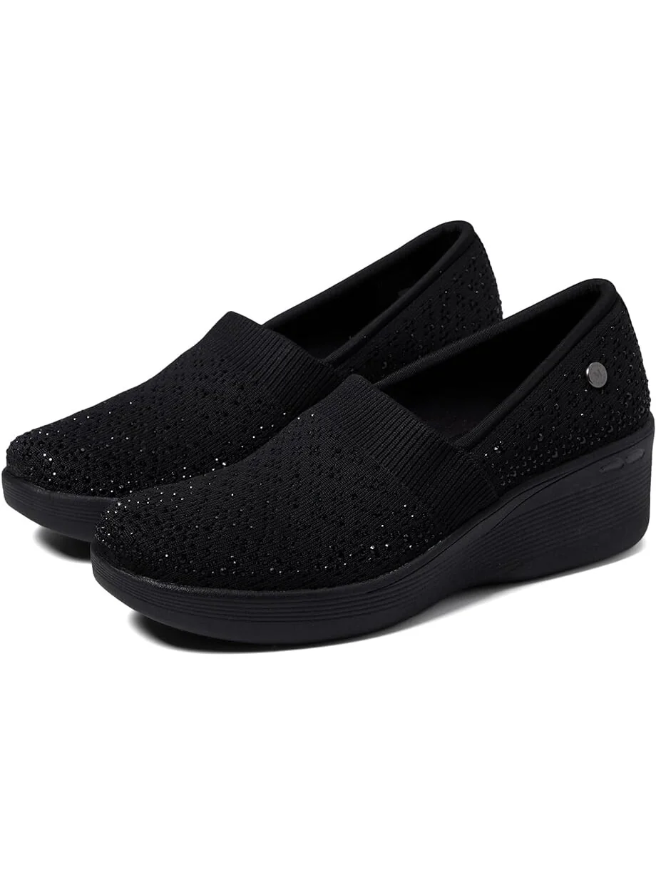 Кроссовки SKECHERS Martha Stewart - Pier Lite - Reflection — изображение 1 из 4, черный/черный