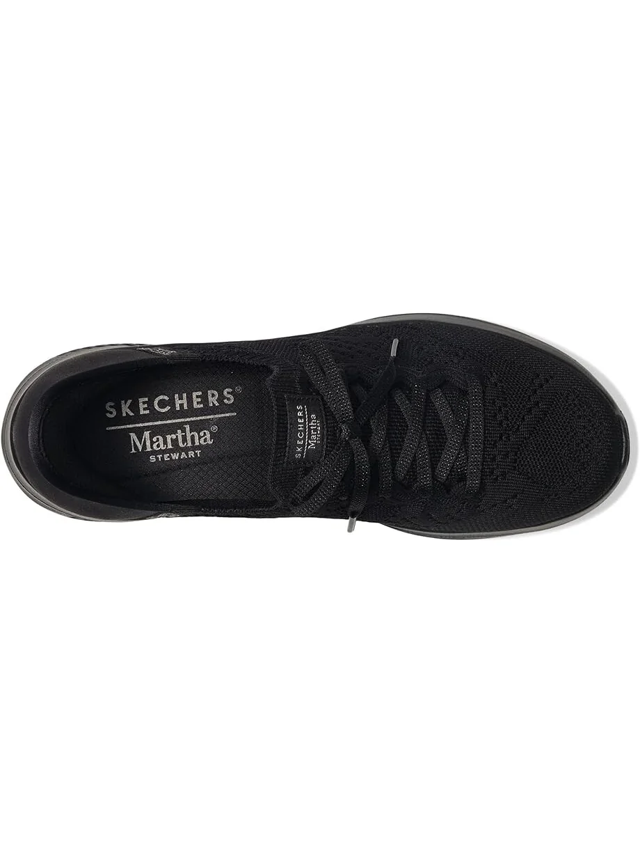 Кроссовки SKECHERS Martha Stewart - Ultra Flex 3.0 -Back On Track - HANDS FREE SLIP-INS — изображение 2 из 4, черный/черный