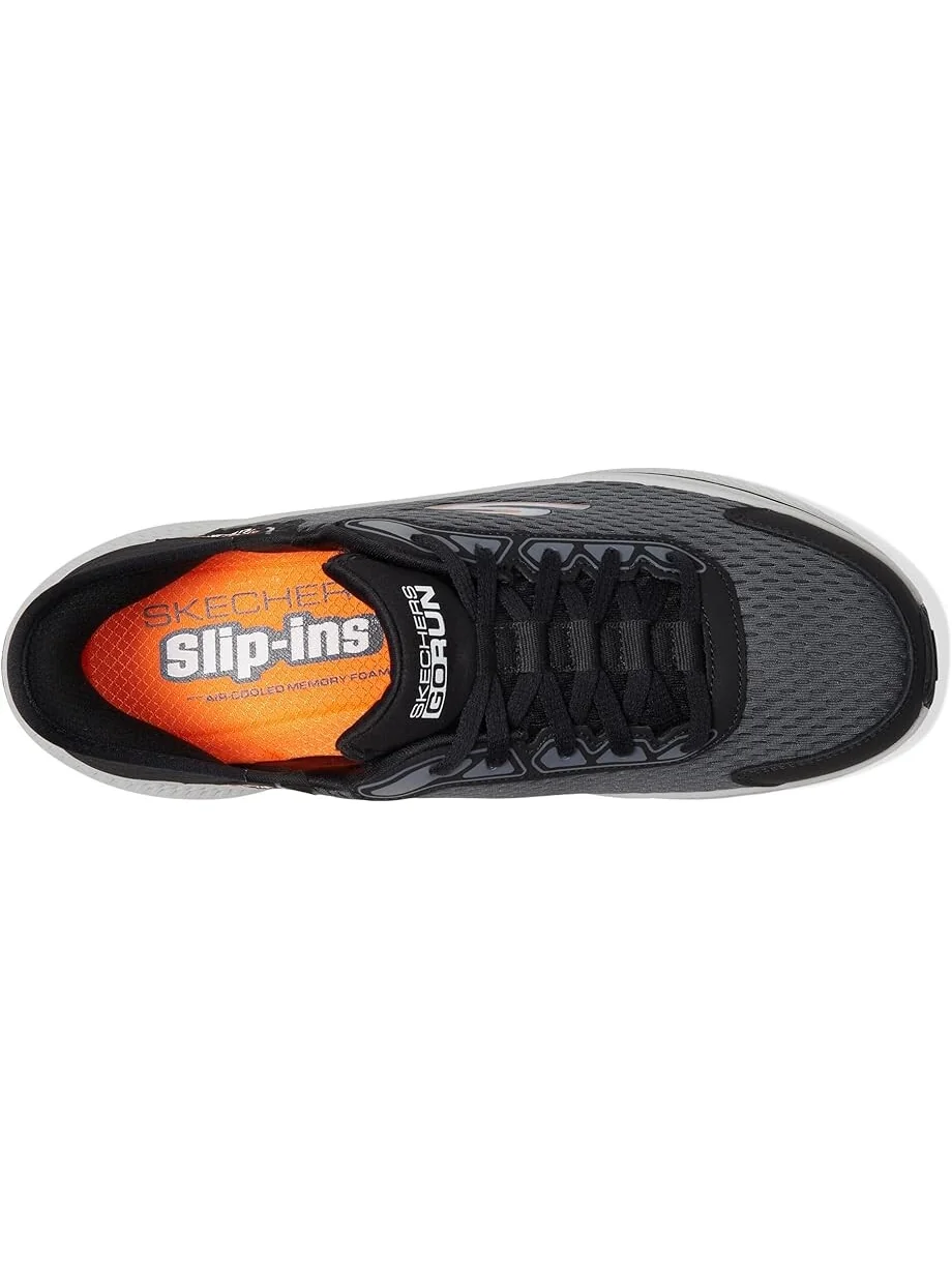 Кроссовки SKECHERS Go Run Consistent 2.0 - Empower Hands Free Slip-Ins — изображение 2 из 4, черный/темно-серый