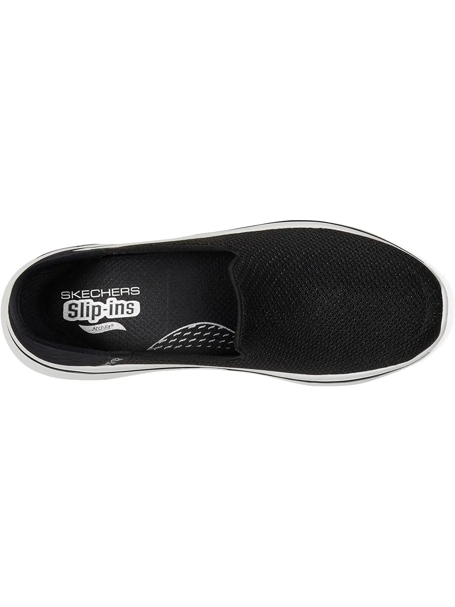 Кроссовки SKECHERS Performance Go Walk Arch Fit 2.0 Delara Hands Free Slip-Ins — изображение 2 из 4, черный/белый