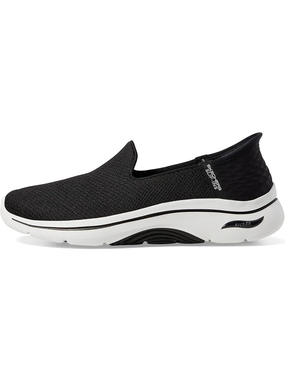 Кроссовки SKECHERS Performance Go Walk Arch Fit 2.0 Delara Hands Free Slip-Ins — изображение 4 из 4, черный/белый