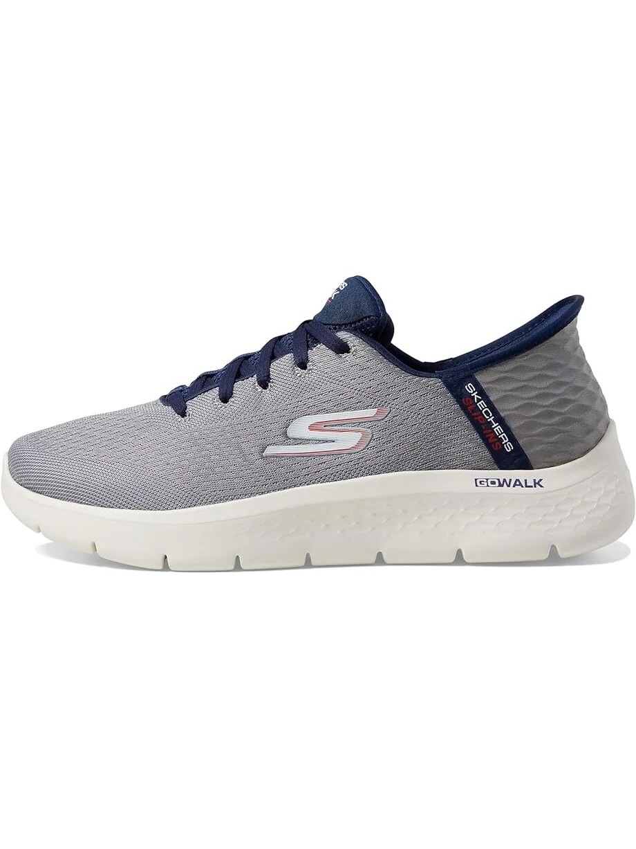Кроссовки SKECHERS Performance Go Walk Flex - New World Hands Free Slip-Ins — изображение 4 из 5, серый/темно-синий