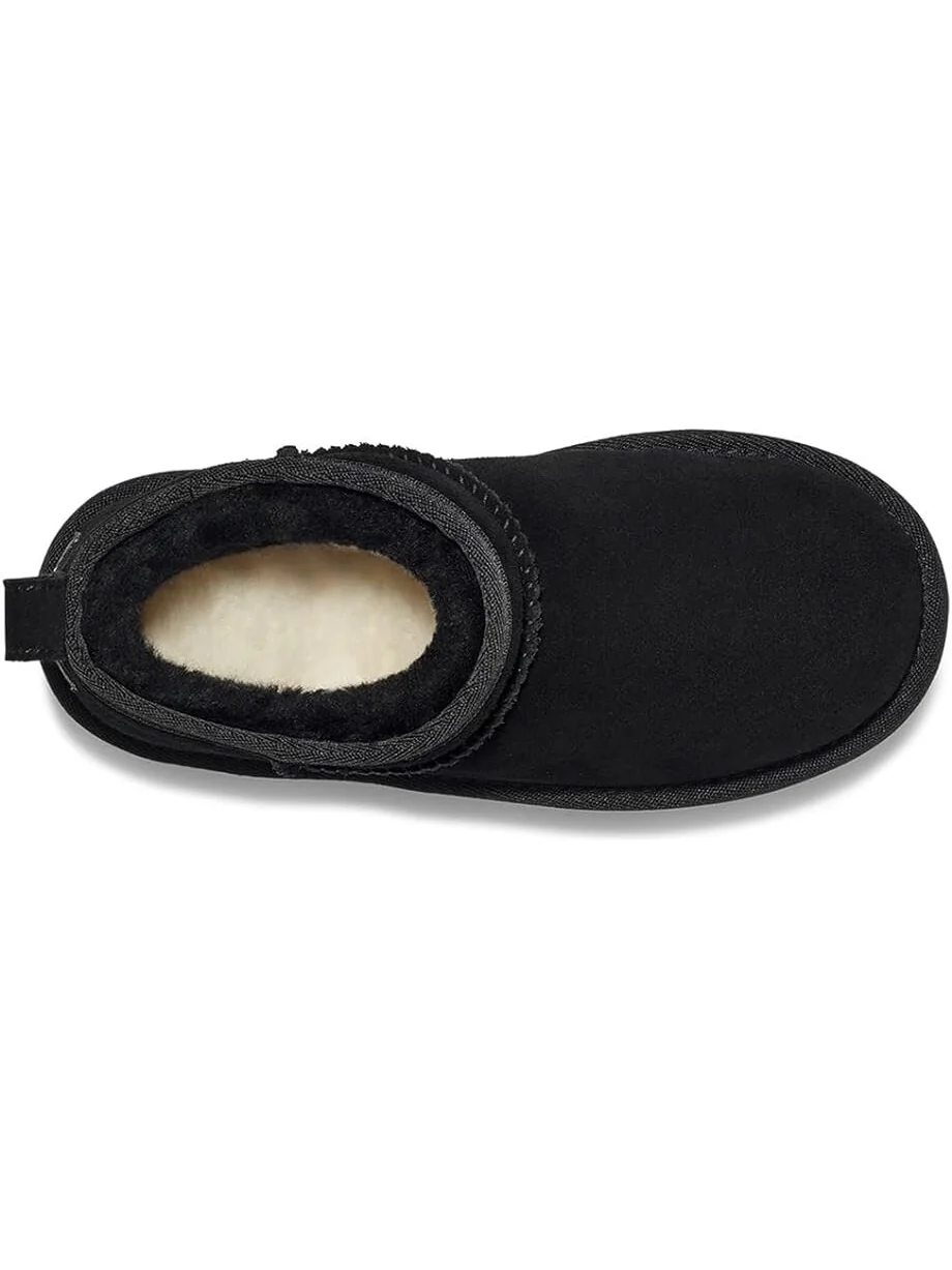 Ботинки UGG Kids Classic Ultra Mini Platform (Little Kid/Big Kid) — изображение 2 из 3, черный