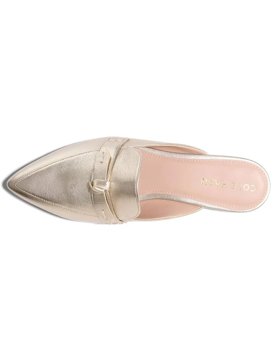 Лоферы Cole Haan Piper Bow Mule — изображение 2 из 4, золотистый