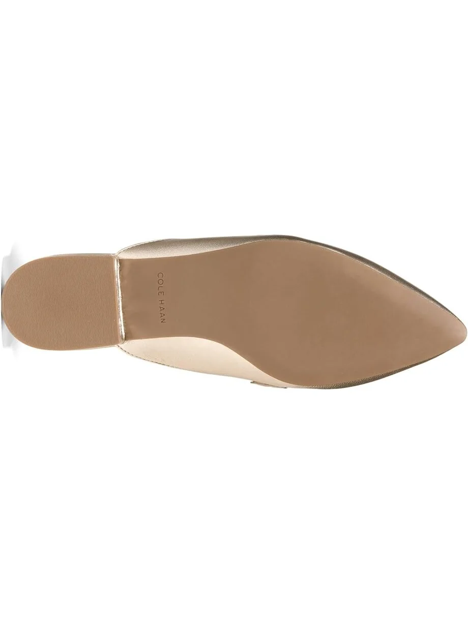 Лоферы Cole Haan Piper Bow Mule — изображение 3 из 4, золотистый