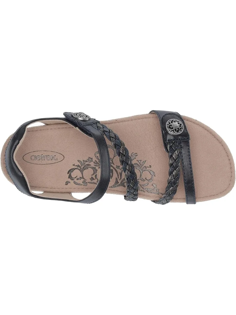 Сандалии Aetrex Jillian Quarter Strap — изображение 2 из 4, темно-синий