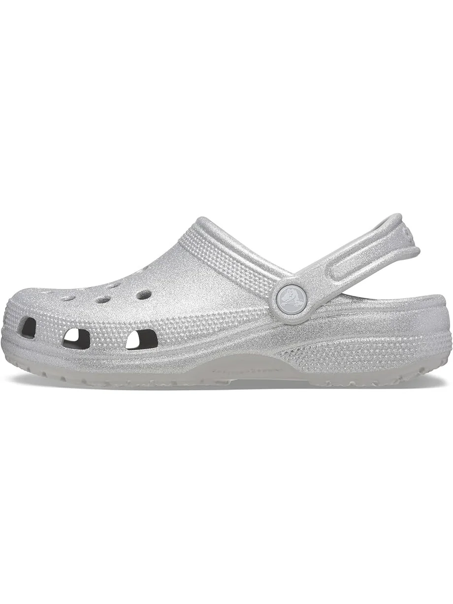 Сабо Crocs Classic - Glitter — изображение 4 из 4, серебристый