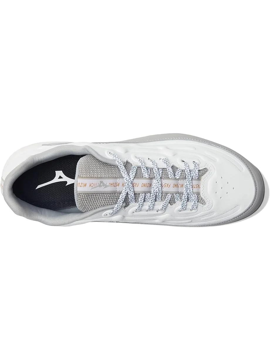 Кроссовки Mizuno Finch Elite 6 Low TPU — изображение 2 из 4, белый/серый